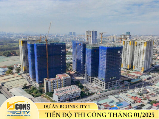 Tiến độ thi công Dự án Bcons City 1